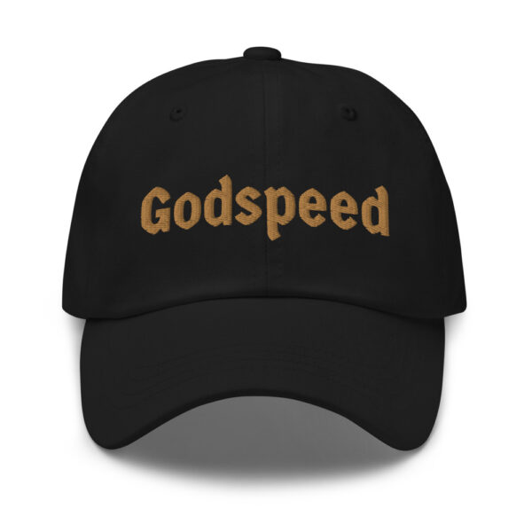 Godspeed ~ Olde-Gold Emroidery ~ Dad Hat - Image 2