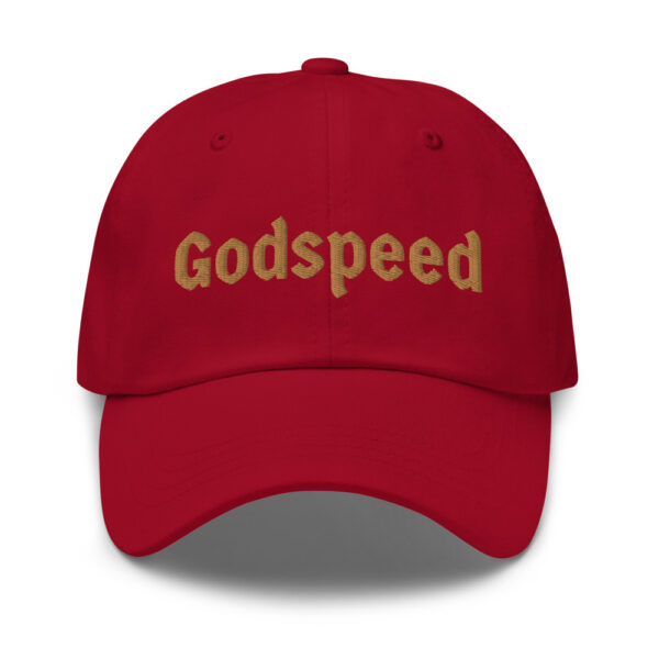 Godspeed ~ Olde-Gold Emroidery ~ Dad Hat - Image 4