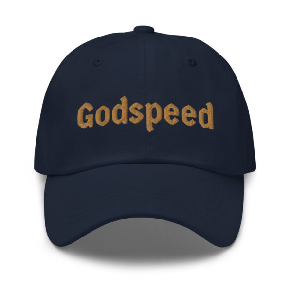 Godspeed ~ Olde-Gold Emroidery ~ Dad Hat - Image 3
