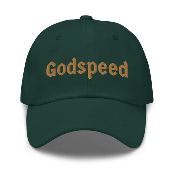 Godspeed ~ Olde-Gold Emroidery ~ Dad Hat - Image 5