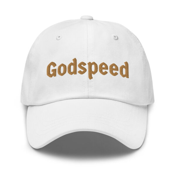 Godspeed ~ Olde-Gold Emroidery ~ Dad Hat